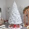 10ft. Pre-Lit White Artificial Christmas Tree, Clear LED Lights